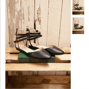NIB-Back zipper! Triple Ankle Strap Sandals